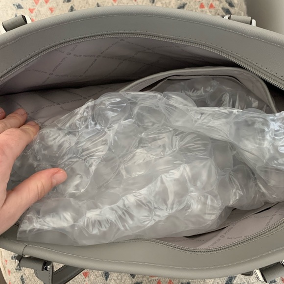 Genuine Bag/Tote Ash Grey 16x11x6 Pristine - Picture 3 of 8